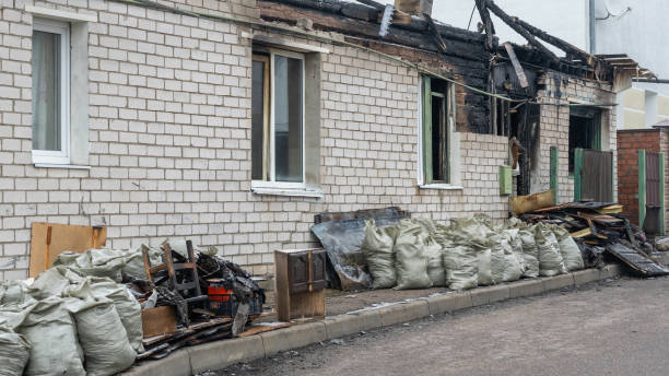 Professional Emergency Fire Cleanup technician working in Turtle Lake, WI